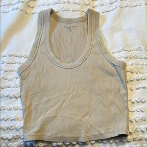 Abercrombie & Fitch Women's Beige Tank Top